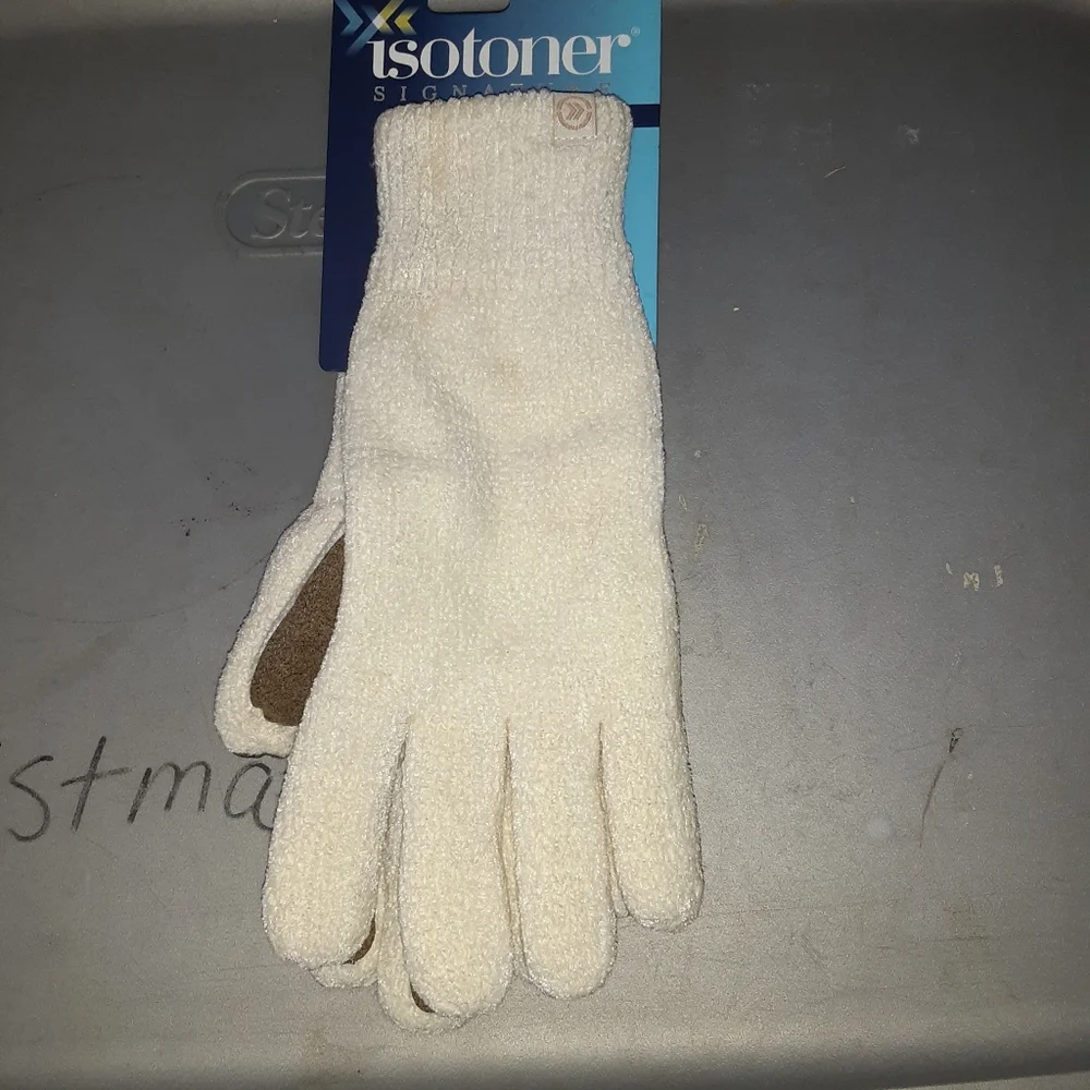Isotoner Signature Smarttouch White Gloves  Size 1 SZ Born In France Flexible .. - Picture 4 of 4